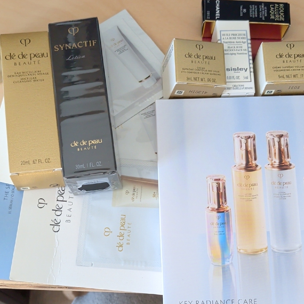 Cle De Peau Beaute and Synactif Chanel Deluxe Sample lot
